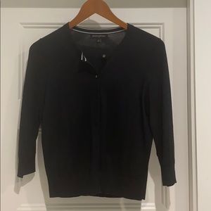 Black 3/4 sleeve Banana Republic cardigan